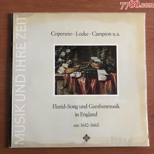 英国1610-1660年间的华丽歌曲和甘本音乐-12寸黑胶lp-b5_碟行音像制品